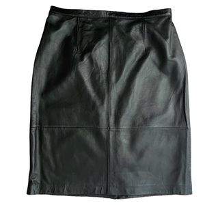 Jacklyn Smith Genuine Leather Skirt